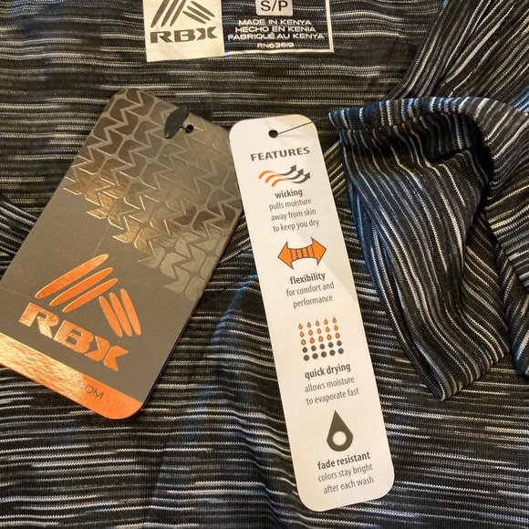 RBX Performance Athletic Top Long Sleeves Running  Live Life Active Space Gray - Picture 8 of 16